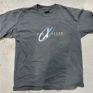 Grey X-Files Fight the Future Movie promo tee - Vintage 1998 - Large fits 22x28
